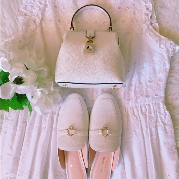 🌴SUMMER SALE🌴💯✔️Authentic Optic White Kate Spade Remedy bag - Picture 10 of 14